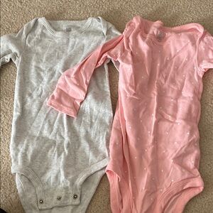 Pink and Gray Kids One Pieces